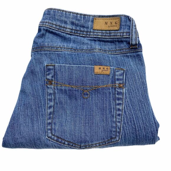 MNG by Mango Super Low Rise Jeans Sz 6 - Picture 8 of 12
